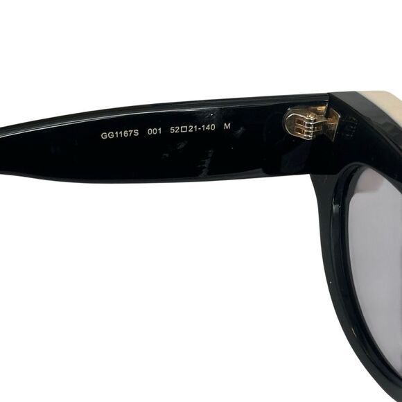 Gucci Cat Eye Crystal Sunglasses Black RARE - Picture 4 of 11